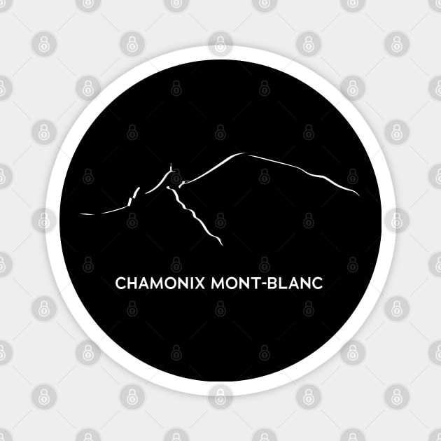 Mont Blanc 4810m Magnet by leewarddesign